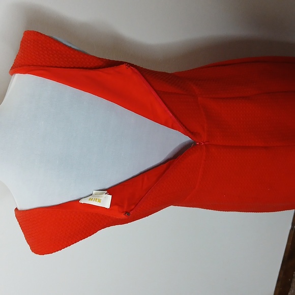 Maeve anthropologie vibrant red quilted shift dress size medium - Picture 7 of 16